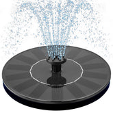 Mademax 1W solar bird bath fountain pump shown in sunlit setup for quick start.