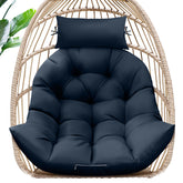 Magic Elephant egg chair cushion blue for plush outdoor lounging