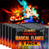 Magical Flames fire color packets illuminate campfires with vibrant dancing colors.