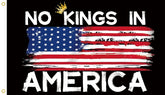 MAGJIUKE No Kings in America banner 3x5 for bold outdoor display.