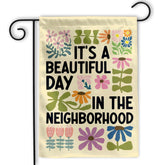 MAIANEY garden flag 12x18 front view showing vibrant colors for curb appeal