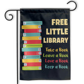 Maianey librarian flag double-sided for year-round curb appeal.