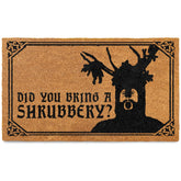MAINEVENT Did You Bring a Shrubbery Monty Door Mat, witty porch welcome for covered spaces.