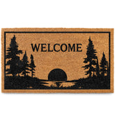 MAINEVENT Lake House Cabin Door Mat front view with vibrant color for a welcoming entry