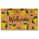 MAINEVENT lemon doormat front view shows bright welcome for guests