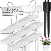 Maitys 62-pc metal garden markers set for easy plant labeling