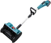 Makita-compatible snow shovel with brushless motor for efficient snow removal.