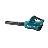 Makita XBU02Z blower shows air velocity up to 120 MPH for fast debris clearance.