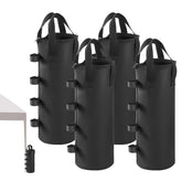 Malomke 140lbs top zipper sand bags on canopy legs offering strong wind resistance.