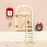 Mamimami Home festival wooden fairy door adds seasonal charm for gardens or shelves.