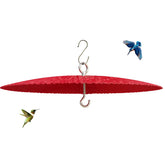 Manlikamu 13-inch metal bird feeder baffle close-up with weather resistance.