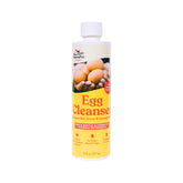 Manna Pro Egg Cleanser bottle pour, convenient cleaning for farm-fresh eggs.