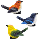 MAOMIA 3pc bird figurines for charming fairy garden accents and terrarium decorating.