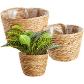 Maplefield Seagrass indoor planter set overview for versatile room styling.