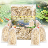 MAQIHAN barley straw bags filled for easy pond filtration setup.