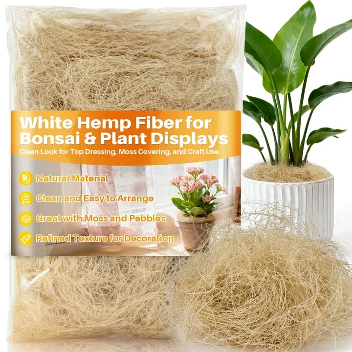 MAQIHAN natural coconut fiber for bonsai care keeps soil aerated and moisture balanced.