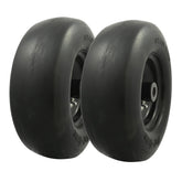 MARASTAR 00232-2PK flat-free tire wheel front view for zero-turn mowers, maintenance-free operation