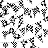 MARFOREVER checkered banner for high-visibility outdoor parties
