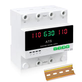 MARSTEK 63A transfer switch front view with LED display for reliable backup power