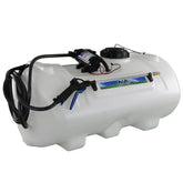 Master Mfg 40-Gallon Deluxe Spot Sprayer in action with adjustable spray gun for targeted spraying.