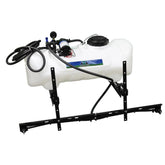 Master Mfg 15-Gallon ATV Sprayer tank enables efficient lawn coverage and easy refilling.