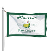 Master Tournament Flag 3x5 banner shown outdoors for yard flair and easy mounting