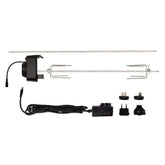 Masterbuilt Gravity Series rotisserie attachment enables even cooking on compatible grills