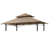 Mastercanopy beige canopy top for L-GG001PST-F, an easy replacement for your grill gazebo.