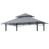 MasterCanopy replacement canopy top fits L-GG001PST-F gray for outdoor shade