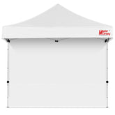 MasterCanopy SunWall white side wall laid flat for quick 10x10 setup
