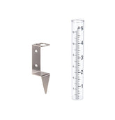 Mateda 5in rain gauge ready for yard monitoring with clear readout.