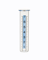 Mateda rain gauge tube with lid design for stable outdoor readings