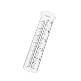 Mateda rain gauge tube with lip design for easy alignment in outdoor holders