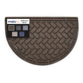 MATSINC Artisan Entry front door mat with brick design perfect for mud and dirt scraping.