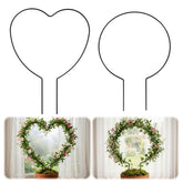 Matwsec heart trellis for plants provides decorative support for climbing vines indoors.