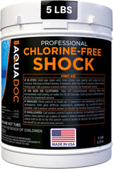MAV AquaDoc Aquadoc non-chlorine spa shock front bottle helps boost sanitizer efficiency.
