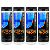 AquaDoc Non-Chlorine Hot Tub Shock bottle refreshing spa water.