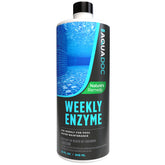 MAV AquaDoc Pool Enzyme bottle pour for clear, natural pool water.