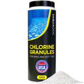 MAV AquaDoc spa chlorine granules in 2lb bag for quick hot tub sanitizing