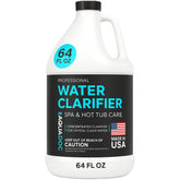 MAV AquaDoc Spa Clarifier bottle pouring to treat cloudy water