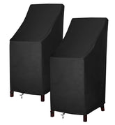 Mavincher stackable chair covers shield chairs with waterproof, heavy-duty fabric.
