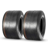 MaxAuto 13x6.50-6 tire side view showing turf-friendly profile for quiet mowing