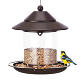MAXDORIA chewproof metal bird feeder protects seeds from squirrels and weather