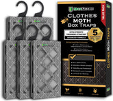 MaxGuard Clothes Moth Traps packaging, ready for closet protection
