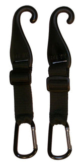 MAXOPS CJ Fence Hooks pair on a dugout fence keeping bags off the ground