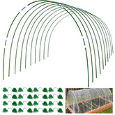 MAXPACE greenhouse hoops kit layout for durable garden support