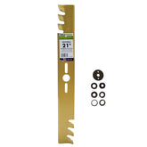 MaxPower 331981B 21-inch universal gold mulching blade for even clippings.