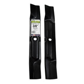 MaxPower 561132B two-blade set for 34-inch Hustler mower delivers a clean cut