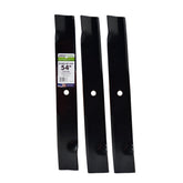 MaxPower 561133B blade set for 54-inch Hustler mowers delivers a precise cut