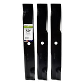 MaxPower 561145B three-blade set for Hustler mowers offers a clean cut